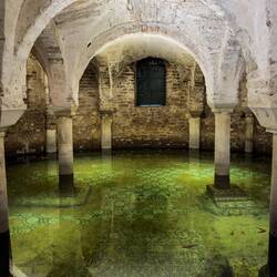 The flooded crypt with goldfish @ the Basilica di San Francesco — Ravenna, Italy.