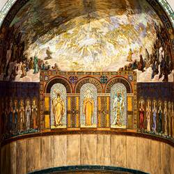 3D model submitted for the competition of the interior of the Basilica di San Francesco.
