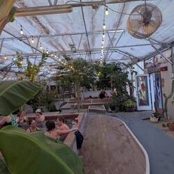 Two more hot tubs in the greenhouse