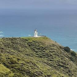 Im Hintergrund ist schon der Leuchtturm am Cape Rainga zu sehen
