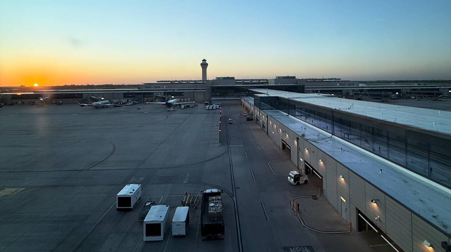 Sunrise from Delta lounge