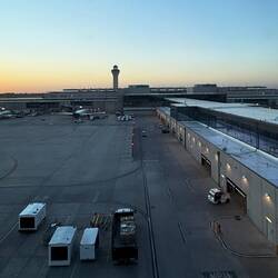 Sunrise from Delta lounge