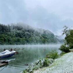 Die Stimmung an der Drau ist ganz ruhig 🤩