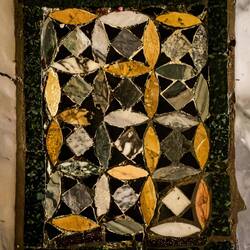 Marble inlay in the floor ... Mausoleum of Galla Placidia — Ravenna, Italy.