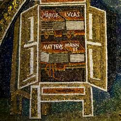 The four gospels ... Mausoleum of Galla Placidia — Ravenna, Italy.