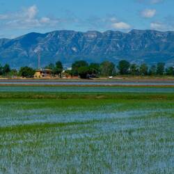 Die Berge bringen das Wasser