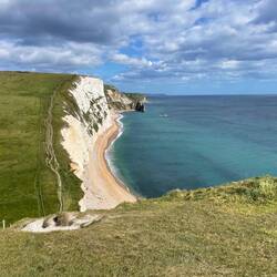 Above Durdle Door