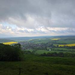 Aussicht gut aber mit Regenschauer