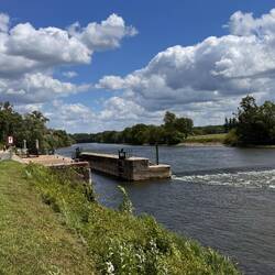 am Fluss Le Cher entlang