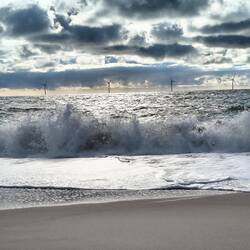 Wellen und Wolkenspektakel
