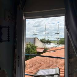 Blick aus dem Küchenfenster