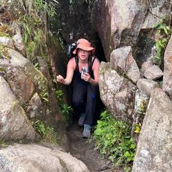 Carina on a portion of the Waynapicchu hike