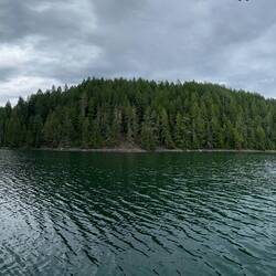 Panoramic view of the Squirrel Cove Lagoon