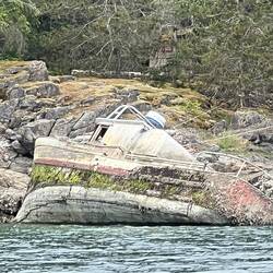 This fishing boat has seen better days!