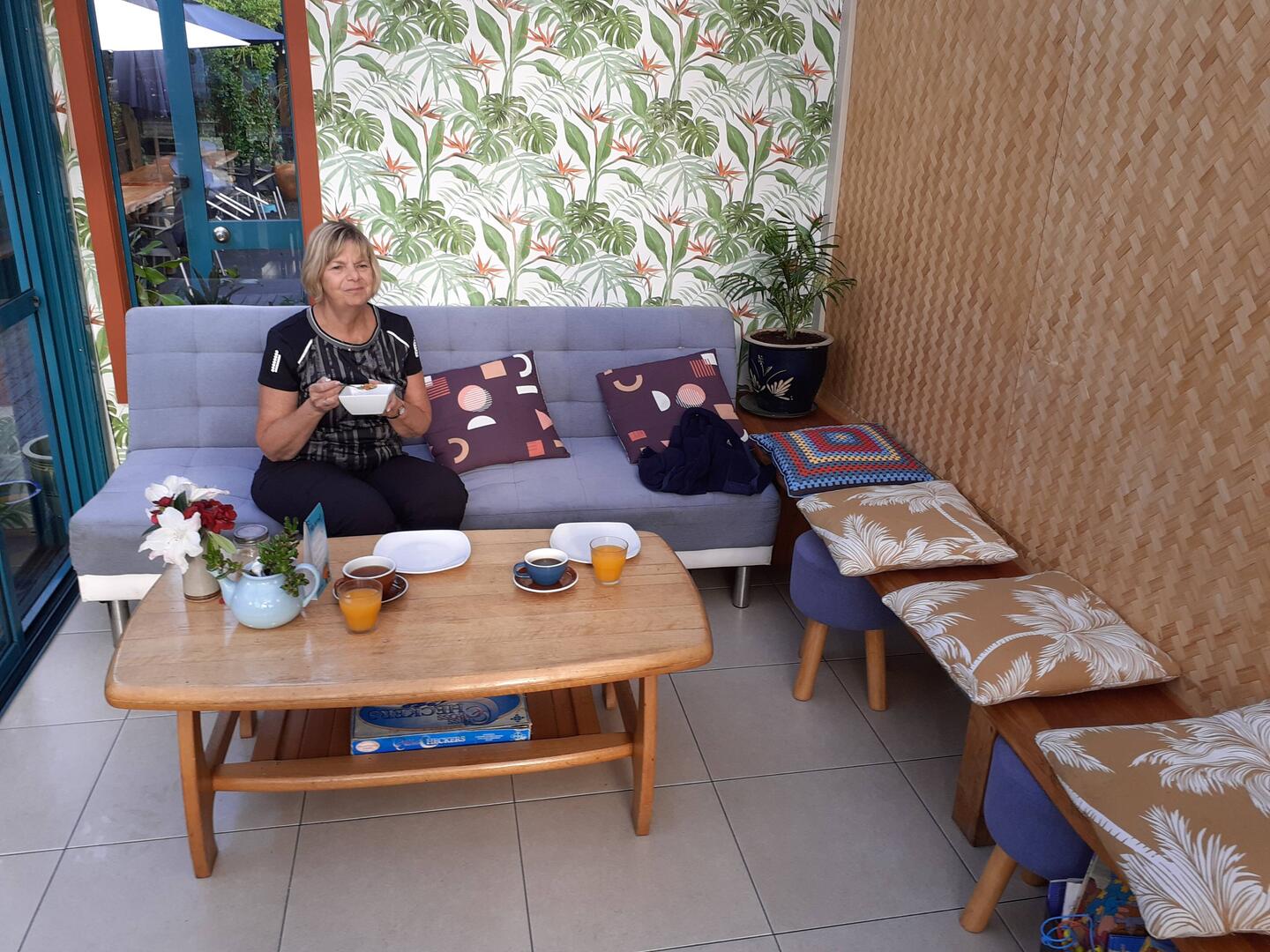Letztes Frühstück in Whitianga