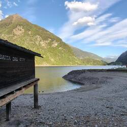 Lago di Poschiavo, ab jetzt wird's kalt, muss mich wieder beschichten und wasserdicht machen