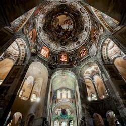 From just inside the ambulatory toward the sanctuary & apse ... Basilica di San Vitale — Ravenna.