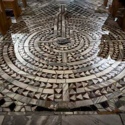 The marble labyrinth ... ... Basilica di San Vitale — Ravenna, Italy.