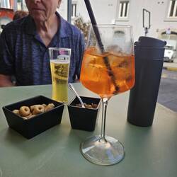 Refreshment along the way to the Air B&B