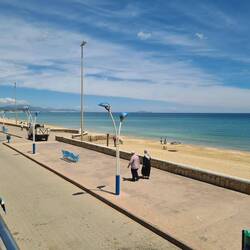 Laaaaanger schönster Sandstrand, Lufttemperatur = 25°, Wassertemperatur soll 18° sein!?
