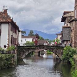 Bridge we will walk over to begin the Camino