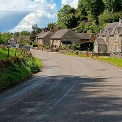 Finally arriving in the lovely village of Hartington - just before the first downpour