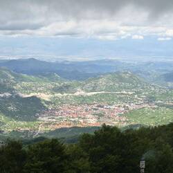 Blick auf die frühere Hauptstadt Cetinje