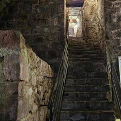 Looking up from prison - 3 flights of stairs into the earth