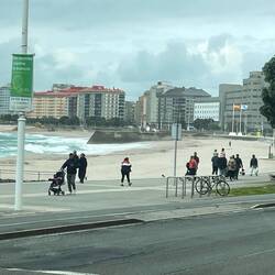 Der schöne Strand in Coruña ☀️