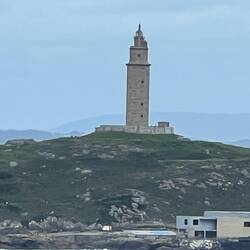 Der historische Leuchtturm von Coruña