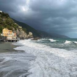 Stürmisches Wetter in Monterosso al Mare