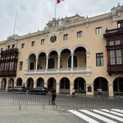One of the buildings around the Plaza de Armas
