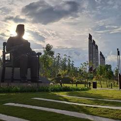 Indonesiens Staatsgründer Sukarno in Bronze