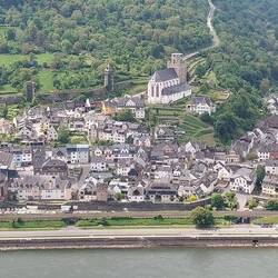 Vogelblick auf Oberwesel