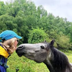Warm nose kiss