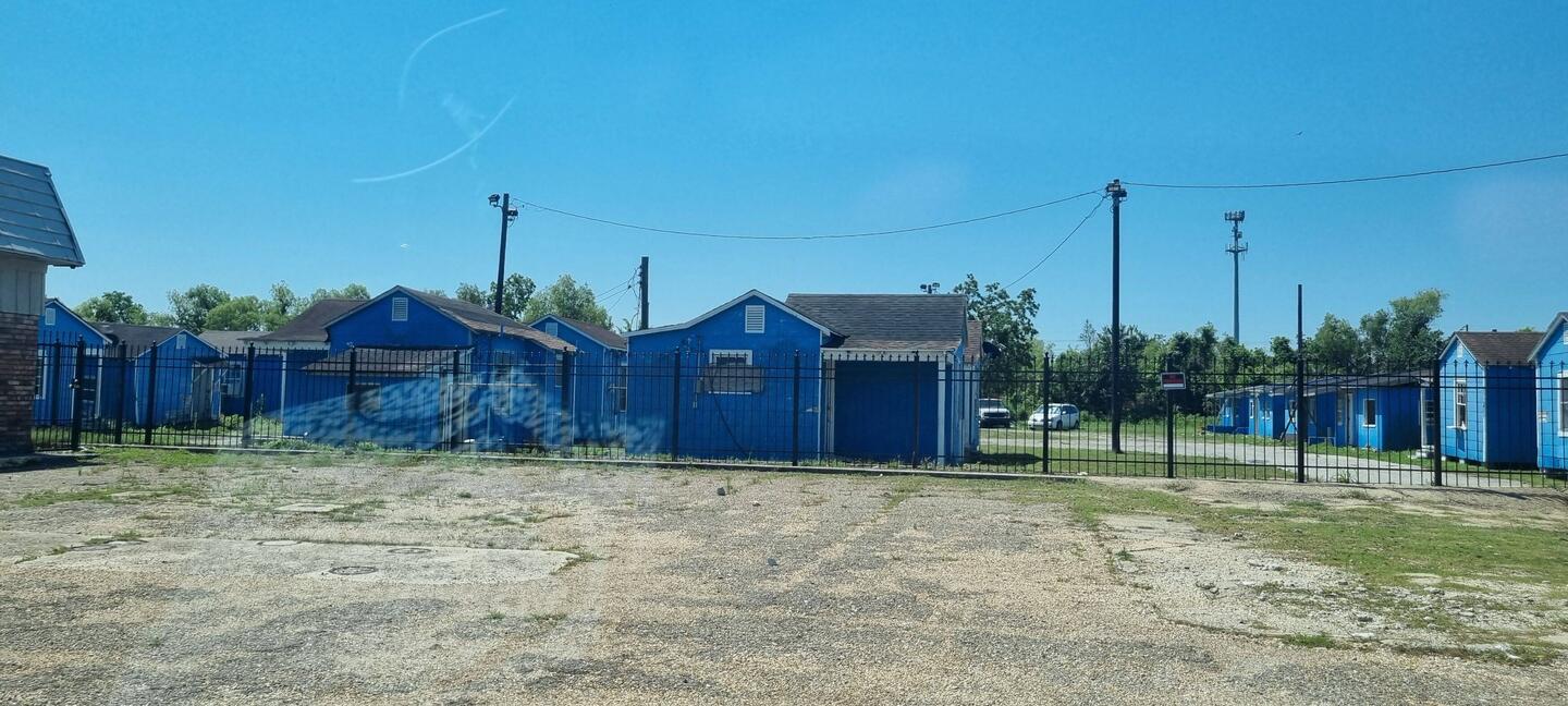 Grotty housing leaving New Orleans