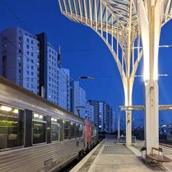 Ankunft in Lissabon Oriente