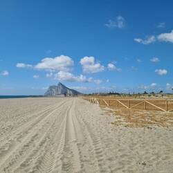 Aussicht nach Süden, Gibraltar am Anfang unserer Tour