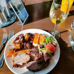 Main including wagu beef, roast pork with crackling,lamb,venison, salmon