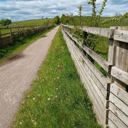 This raised section had a sign saying Hopton Bank cutting. It looked like an embankment to me!