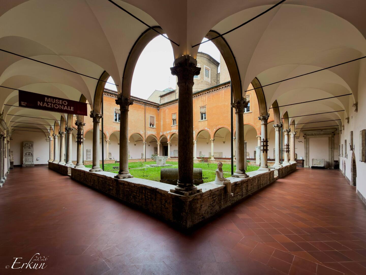 Entering Ravenna's National Museum, visits begin in the first cloister.