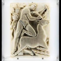 Byzantine relief (6th century) depicting Hercules and the hind ... National Museum — Ravenna, Italy.