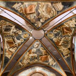 Dome frescoes of Santa Chiara ... National Museum — Ravenna, Italy.