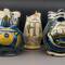 Ceramic jugs from Faenza and Ravenna (middle one) ... 15th to 17th century ... National Museum.