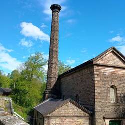 Leawood Pumphouse to pump water up from the River Derwent to the canal - still operating on open day