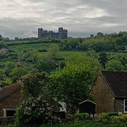 Stunning views from High Tor. Here the sadly abandoned Riber Castle