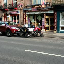 Matlock Bath - motorcyclists love and were already rolling in at 8am