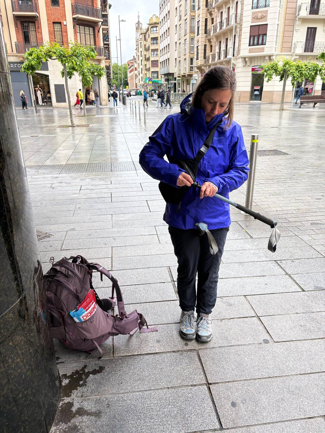 Raincoats deployed (as much for the chill as the wet)