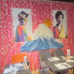 Oradea is so colourful even this Japonos restaurant is so colourful. We had ramen here.