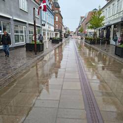 Regen in der Innenstadt